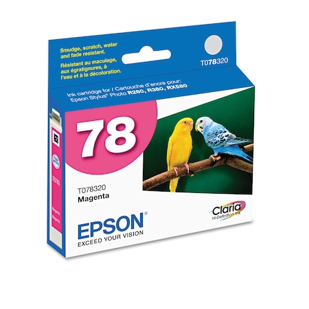 Epson T078320-S (78) Claria Ink, 430 Page-Yield, Magenta T078320-S